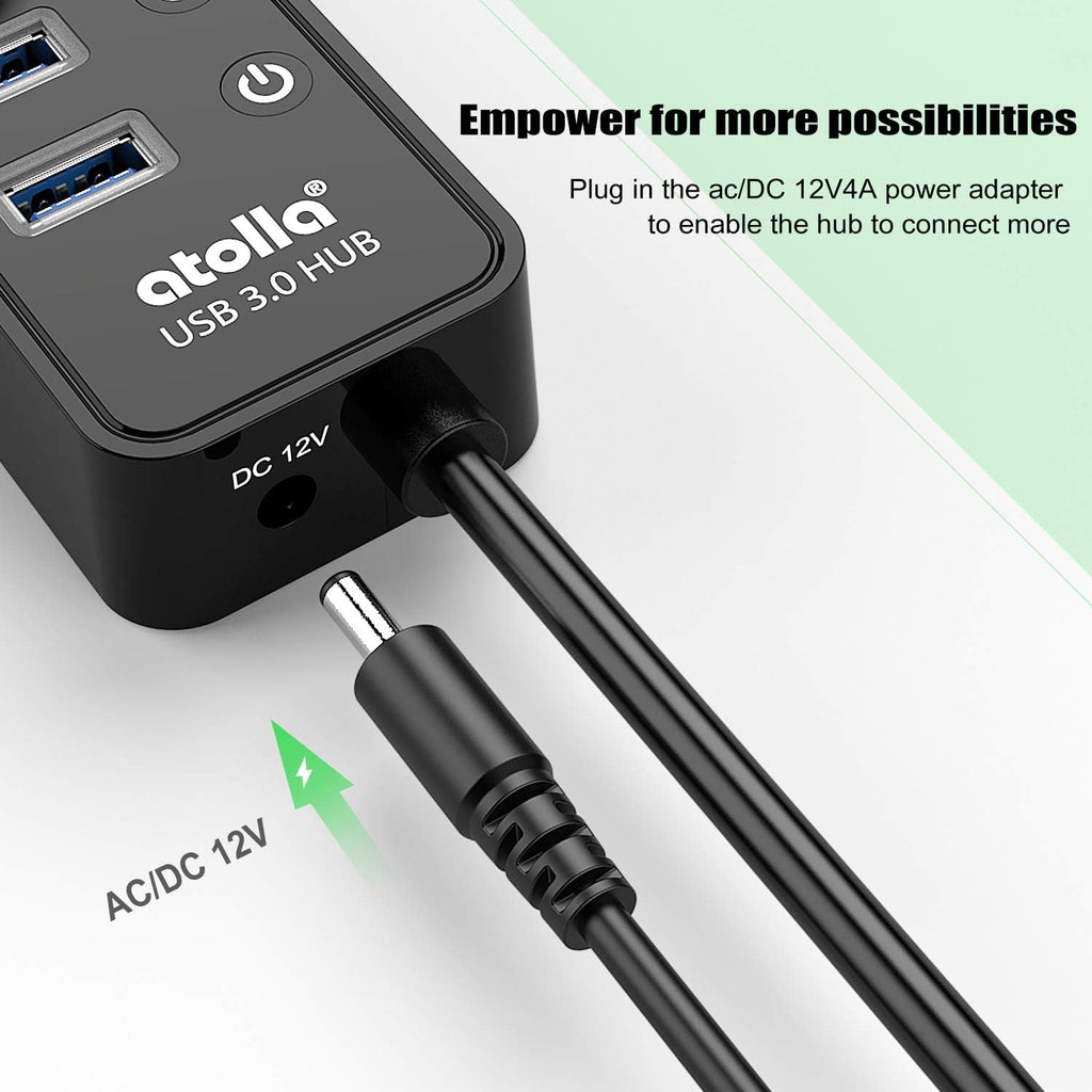 atolla 11-Port Powered USB 3.0 Hub with US Standard Adapter (CH-210U3)