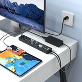 atolla 16-Port Powered USB Hub with American Standard 12V/6A Power Adapter and Individual Switches(CH-316U3, US Plug)