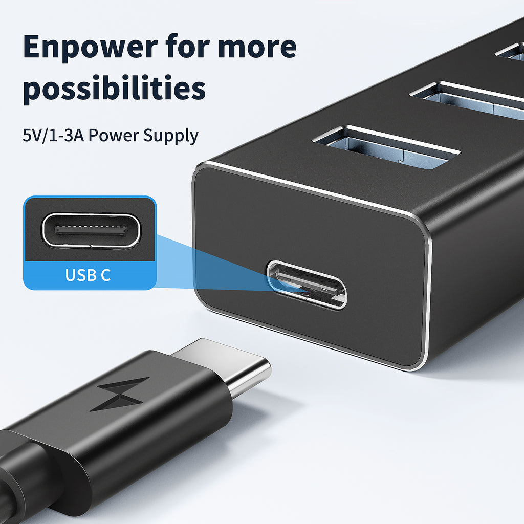 atolla 7 Port USB 3.0 Hub with 100CM Extender Cable(ZH-700)