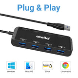 atolla 4 Port USB 3.0 Ultra Slim Data Hub  (GMS-1103U3 60cm)