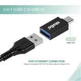 atolla USB 3.0 Ethernet Hub with USB C Adapter (ZH-301C)