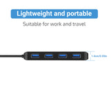 atolla 4 Port USB 3.0 Ultra Slim Data Hub  (GMS-1103U3 60cm)