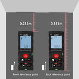 atolla 60m Laser Distance Range Finder with Bubble Level and Large LCD Backlit （T201）