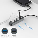 atolla Aluminum USB C to USB Adapter with USB 3.0 Port & 3 USB 2.0 Ports (C106U2)