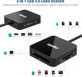 atolla 4-in-1 USB 3.0 to SD TF MS CF Card Reader (CR01)