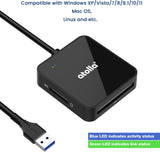 atolla 4-in-1 USB 3.0 to SD TF MS CF Card Reader (CR01)