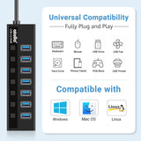 atolla 8-Port Powered USB 3.0 Hub with UK Standard Adapter (GMS-218)