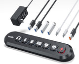 atolla 7-Port Powered USB Hub with US Standard Power Adapter（KR407, US Plug)