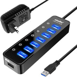 atolla 8-Ports Powered USB 3.0 Hub with Japanese Standard Adapter (CH-207U3, JP Plug)