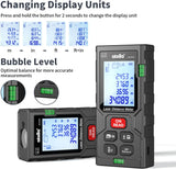 atolla 60m Laser Distance Range Finder with Bubble Level and Large LCD Backlit （SW-MT60）