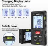 atolla 100m Laser Distance Range Finder with Bubble Level and Large LCD Backlit （SW-MT100）