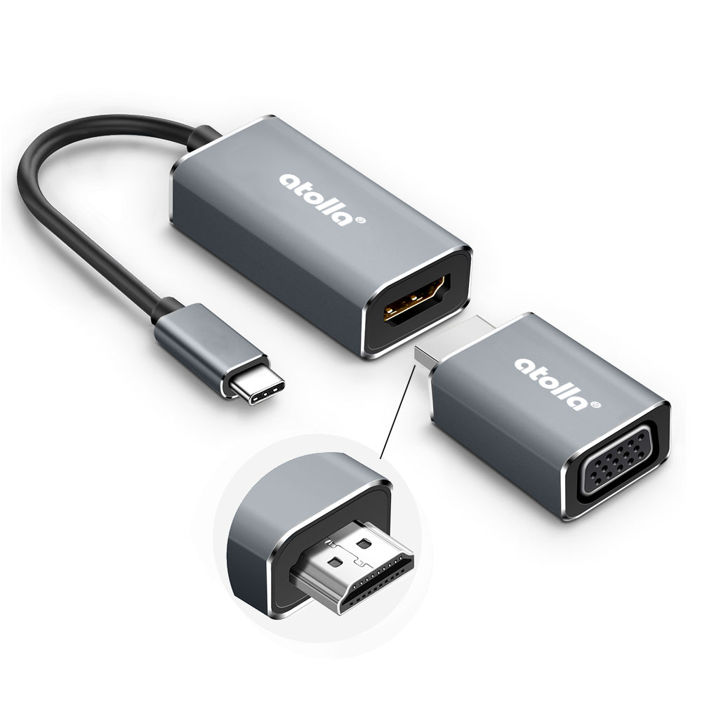  Cable Matters Mini HDMI to VGA Adapter (Mini HDMI to VGA  Converter) in Black : Electronics