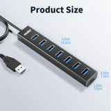 atolla 7 Port USB 3.0 Hub with 100CM Extender Cable（ZH-700）