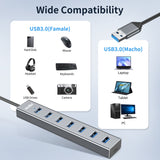 atolla 7 Port USB 3.0 Hub with 100CM Extender Cable（ZH-700）