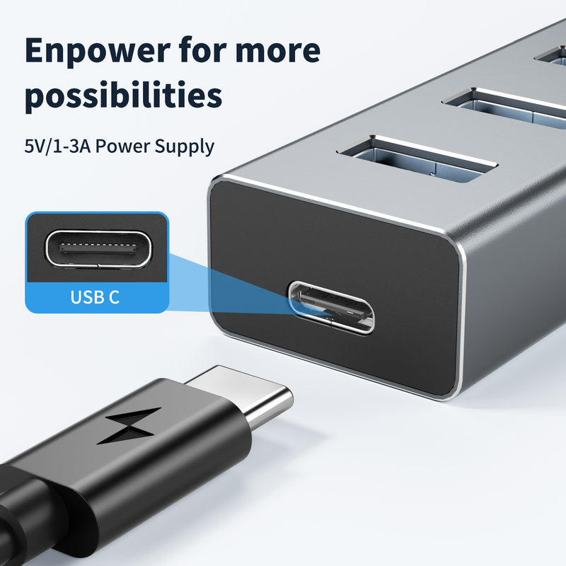 atolla 7 Port USB 3.0 Hub with 100CM Extender Cable（ZH-700）
