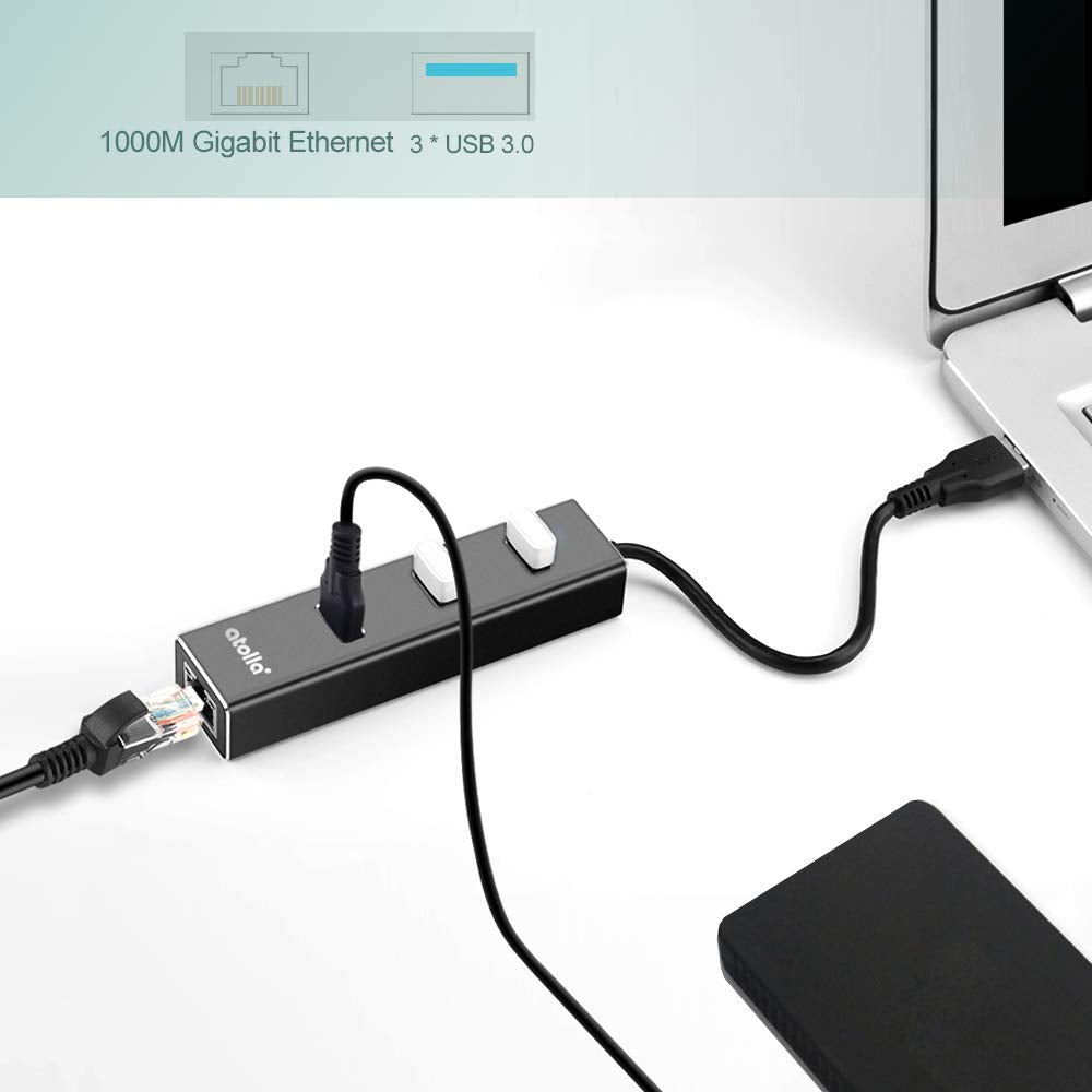 Adaptateur USB C vers Ethernet, atolla Adaptateur Thunderbolt 3