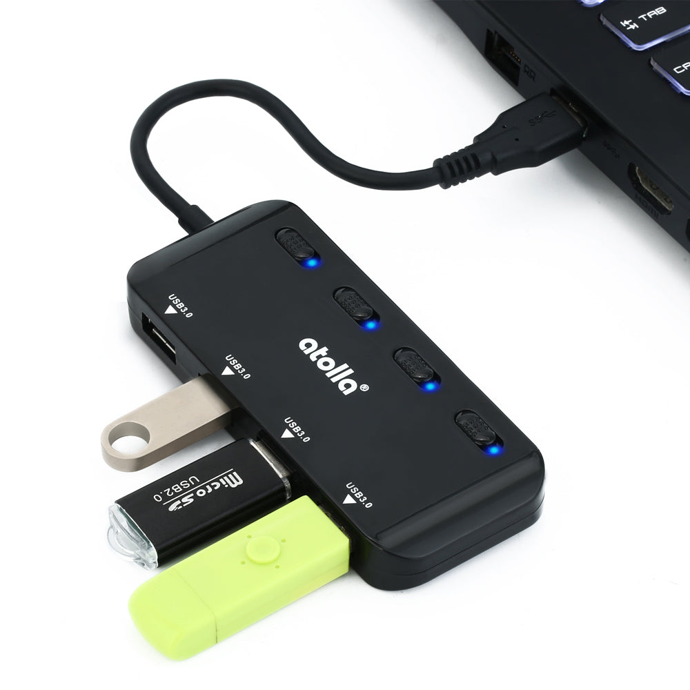  4-Port USB 3.0 Ultra Slim Data Hub, TargetGo USB 2.0
