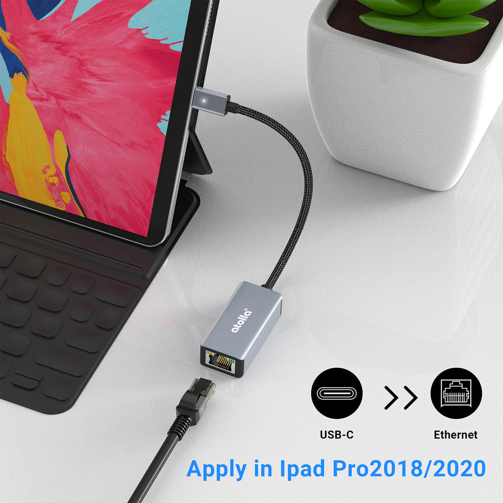 USB C to Ethernet Adapter-(C105)